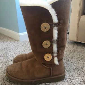 UGG Tall Bailey Button Boot Size 8